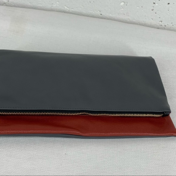 Lulu dharma vegan leather fold over clutch bag - Picture 8 of 8